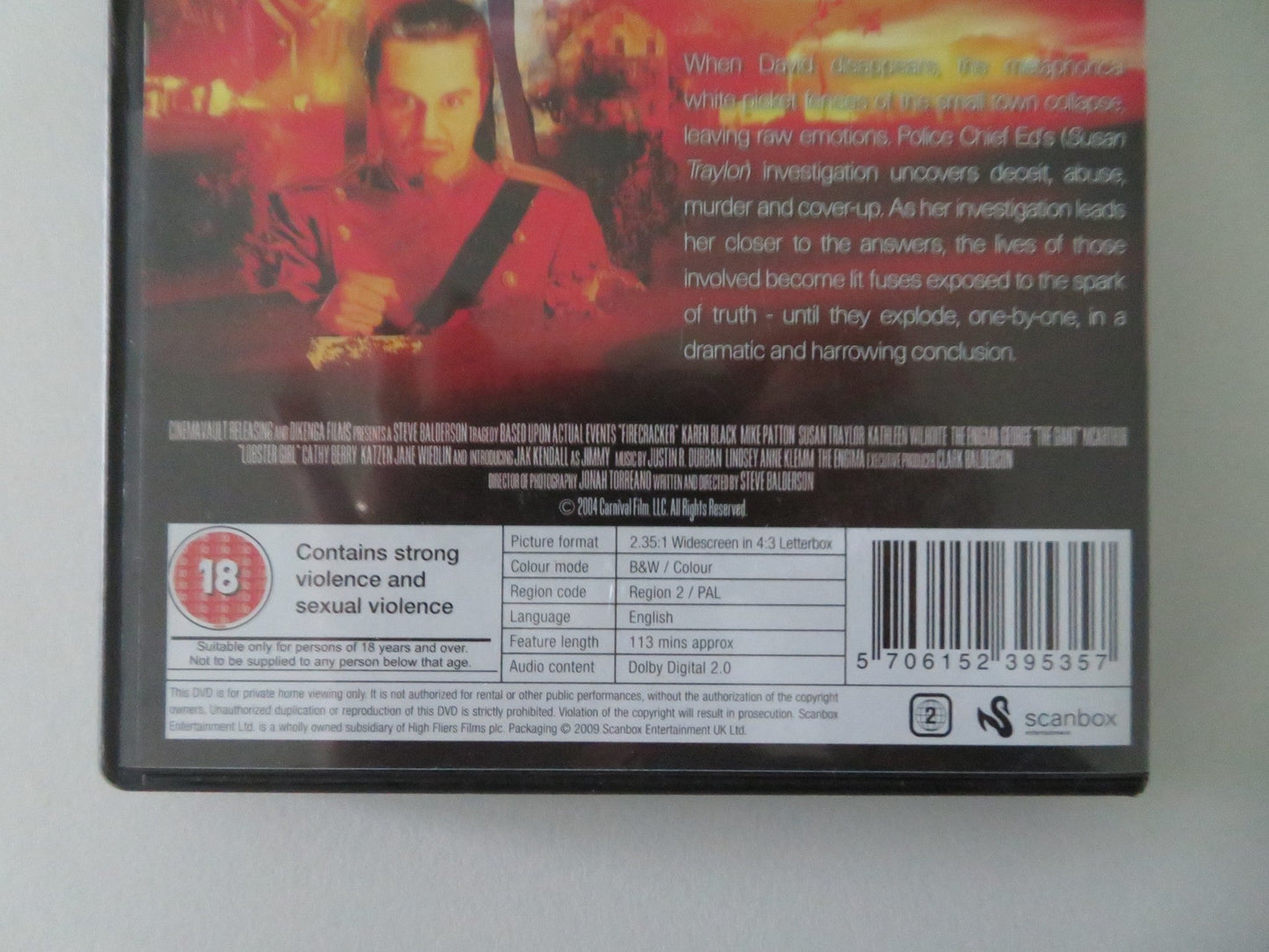 FIRECRACKER (DVD) KAREN BLACK MIKE PATTON SUSAN TRAYLOR 2005 REGION 2 Movie posters