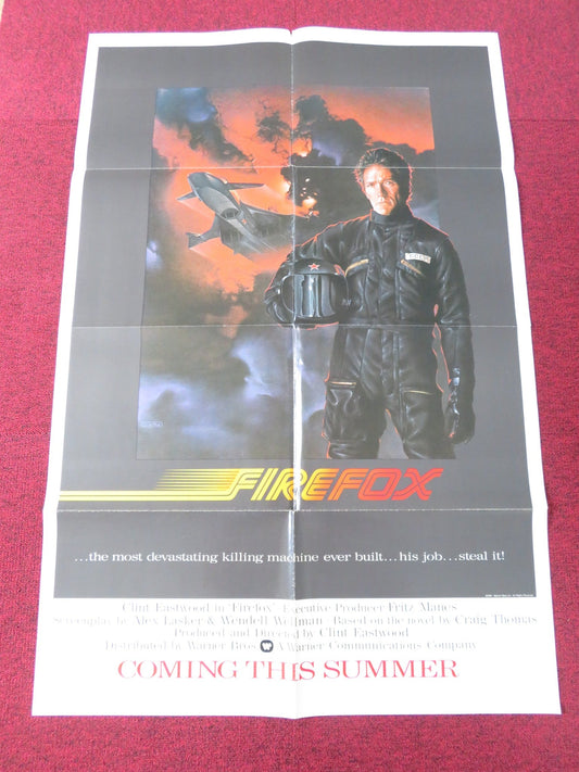 FIREFOX FOLDED US ONE SHEET POSTER CLINT EASTWOOD FREDDIE JONES 1982 Rendezvous Cinema Movie posters