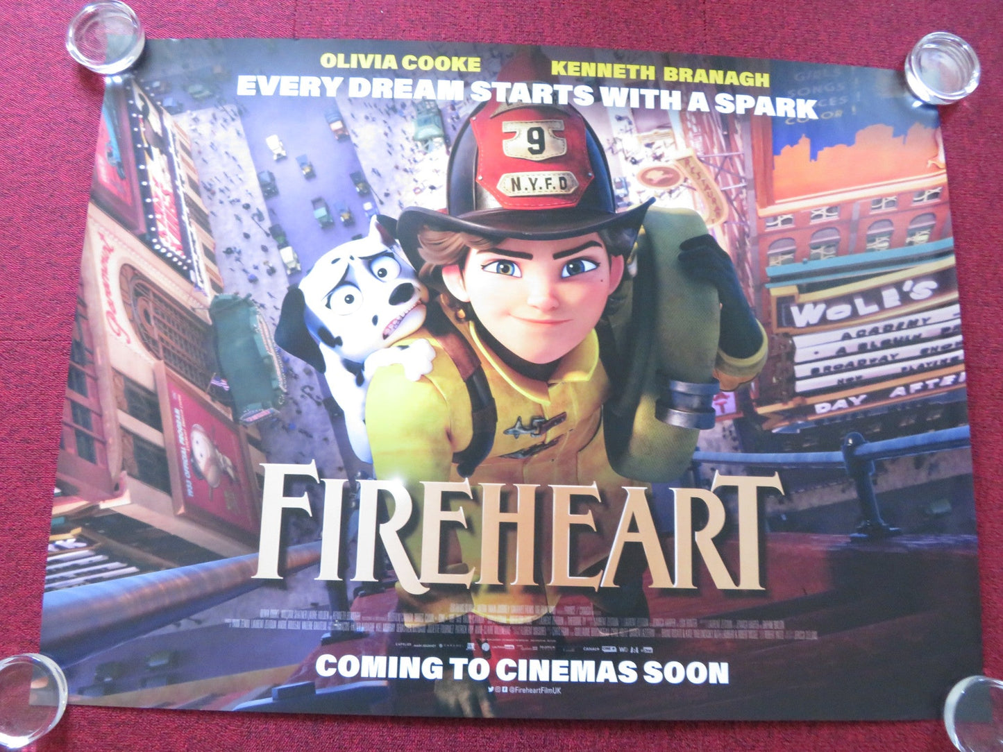 FIREHEART UK QUAD ROLLED POSTER VINCENT CASSEL ALICE POL 2022 Rendezvous Cinema Movie posters