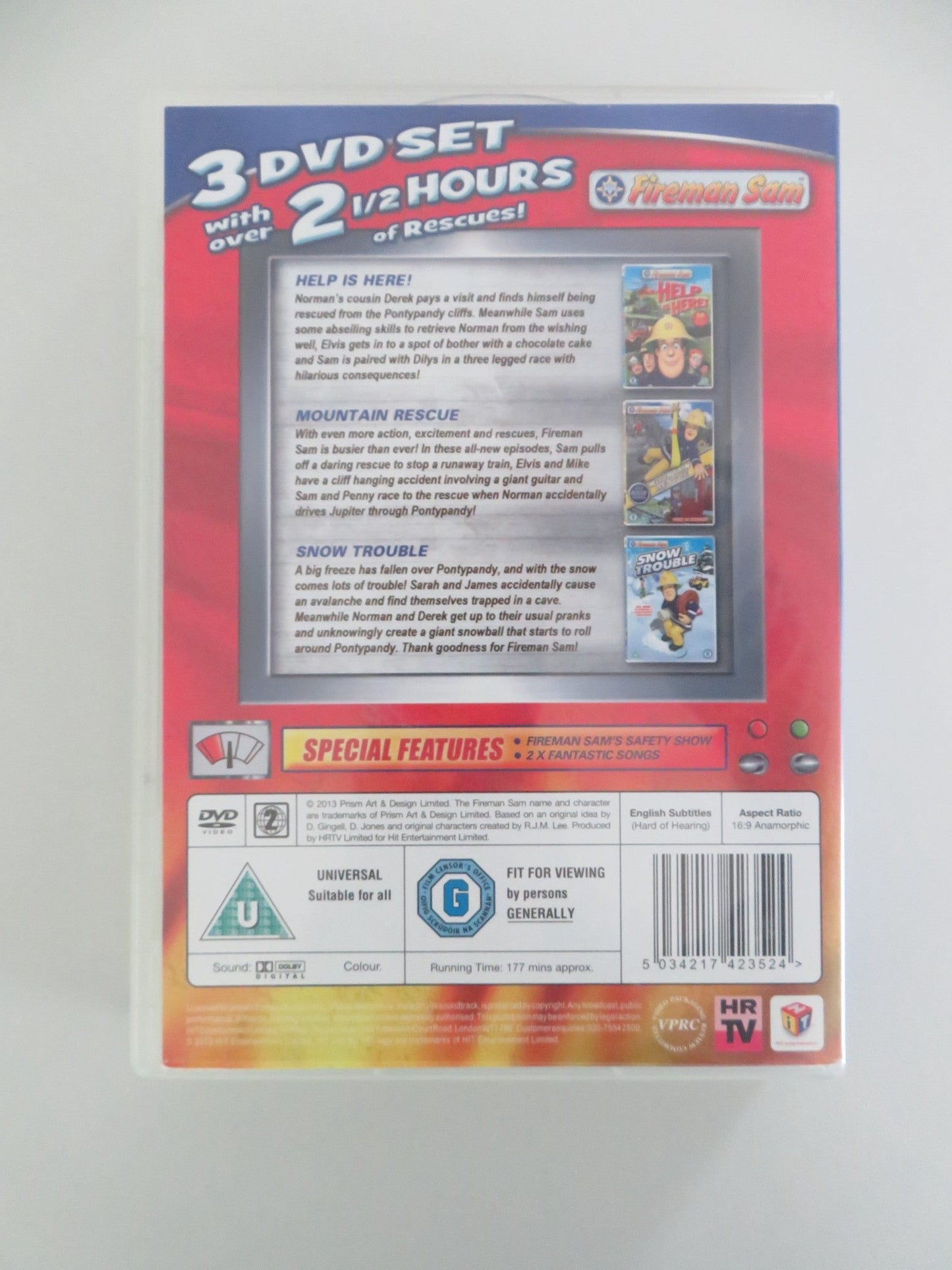 Fireman Sam Action Pack 3 DVD Set (DVD BoxSet) Steven Kynman 2013 Region 2 Movie posters