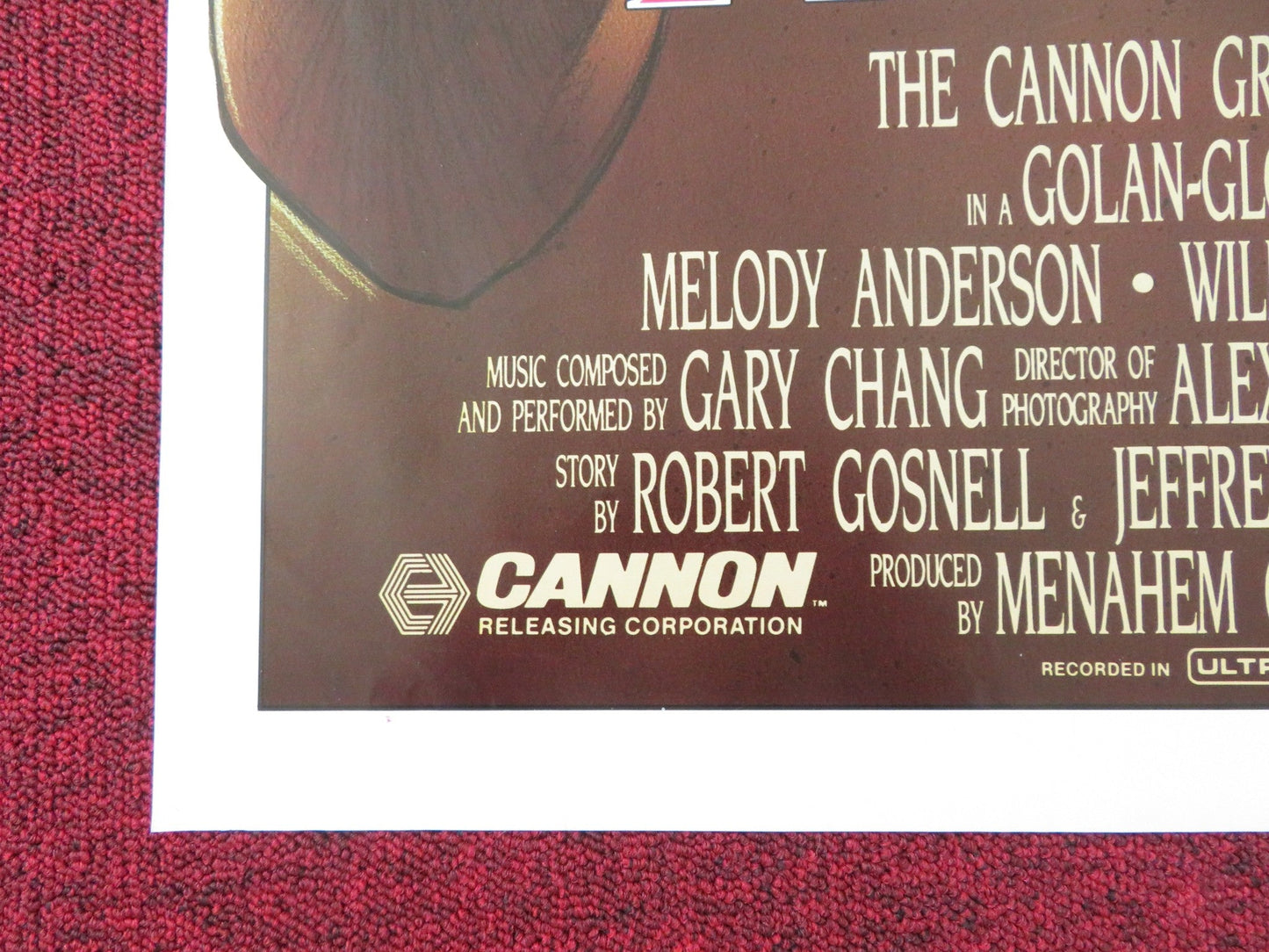 FIREWALKER FOLDED US ONE SHEET POSTER CANNON CHUCK NORRIS LOU GOSSETT 1986 Rendezvous Cinema Movie posters