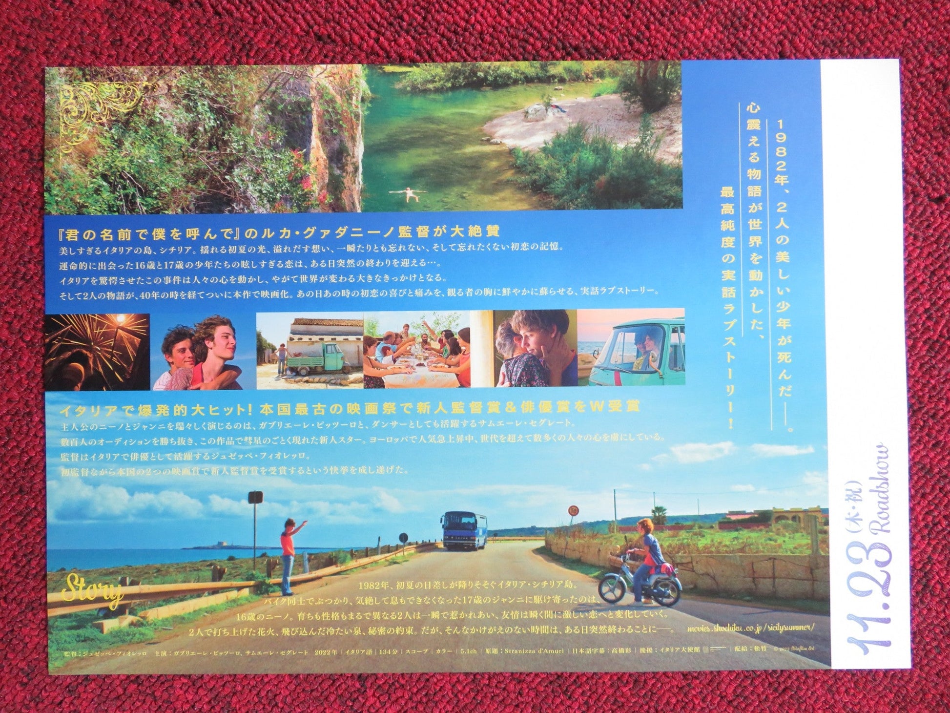 FIREWORKS JAPANESE CHIRASHI (B5) POSTER SIMONE RAFFAELE CORDIANO 2023 Rendezvous Cinema Movie posters