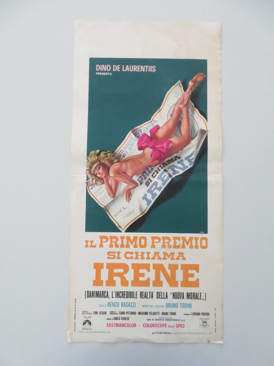 First Prize Irene Italian Locandina Poster 1969 Movie posters