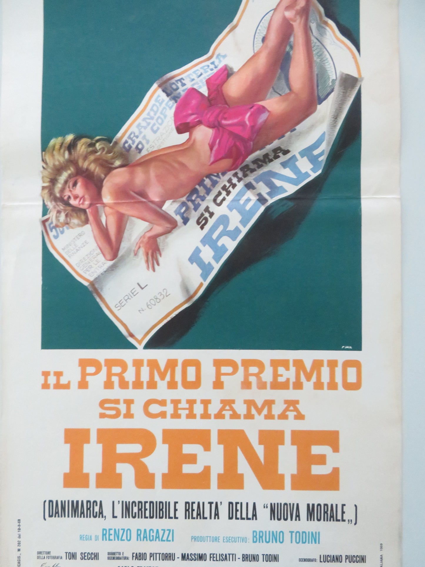 First Prize Irene Italian Locandina Poster 1969 Movie posters