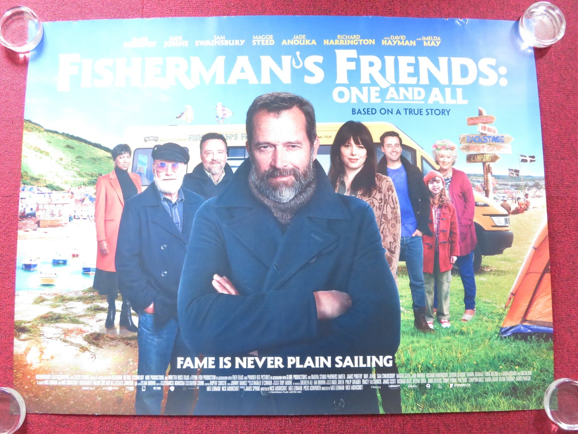 FISHERMAN'S FRIENDS: ONE AND ALL - A UK QUAD ROLLED POSTER JAMES PUREFOY 2022 Rendezvous Cinema Movie posters