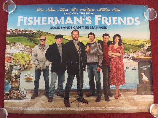 FISHERMAN'S FRIENDS UK QUAD ROLLED POSTER JAMES PUREFOY SAM SWAINSBURY 2019 Rendezvous Cinema Movie posters
