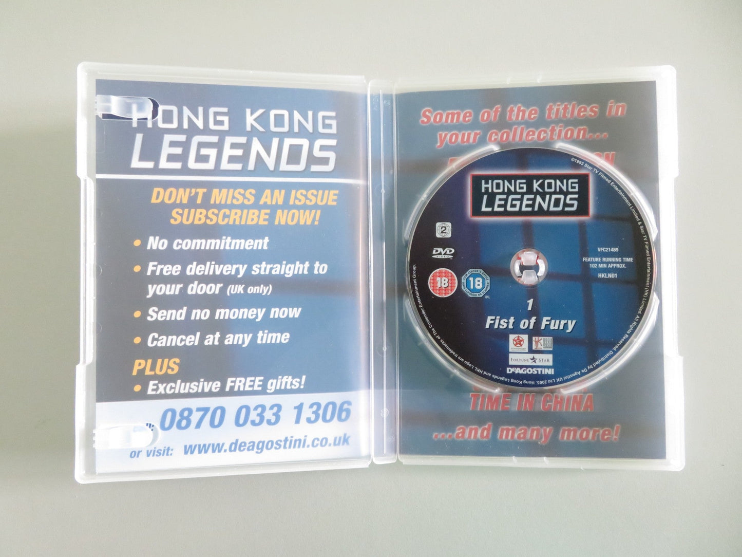 FIST OF FURY (DVD) BRUCE LEE NORA MIAO 1972 REGION 2 Movie posters