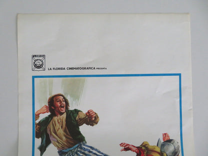 FISTS, PIRATE AND KARATE ITALIAN LOCANDINA POSTER RICHARD HARRISON 1973 Movie posters