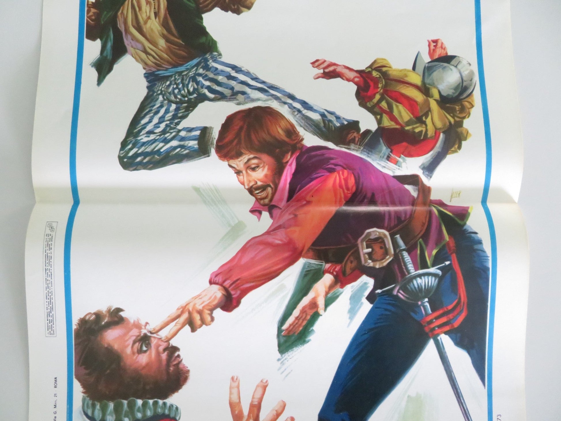 FISTS, PIRATE AND KARATE ITALIAN LOCANDINA POSTER RICHARD HARRISON 1973 Movie posters