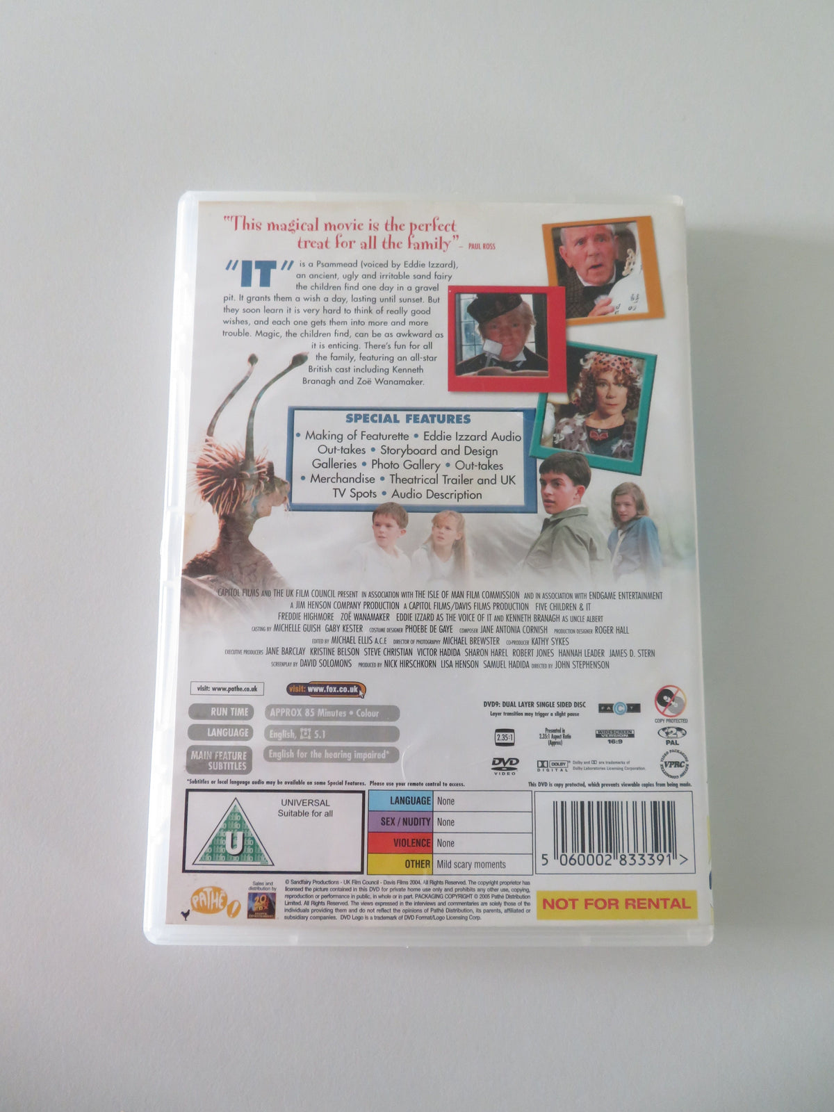 Five Children and It (DVD) Tara Fitzgerald Freddie Highmore 2004 Region 2 Movie posters