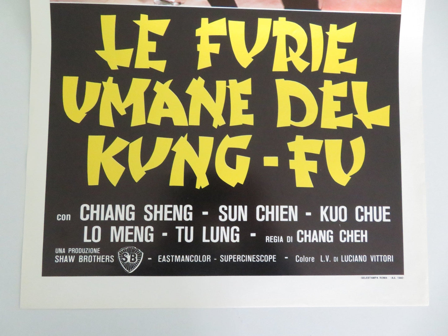 FIVE DEADLY VENOMS ITALIAN LOCANDINA POSTER CHIANG SHENG SUN CHIEN 1978 Movie posters