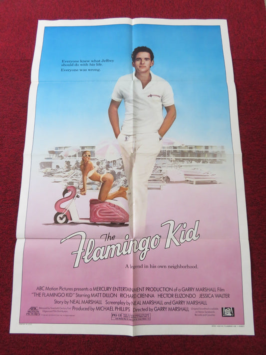 FLAMINGO KID FOLDED US ONE SHEET POSTER MATT DILLON RICHARD CRENNA 1984 Rendezvous Cinema Movie posters