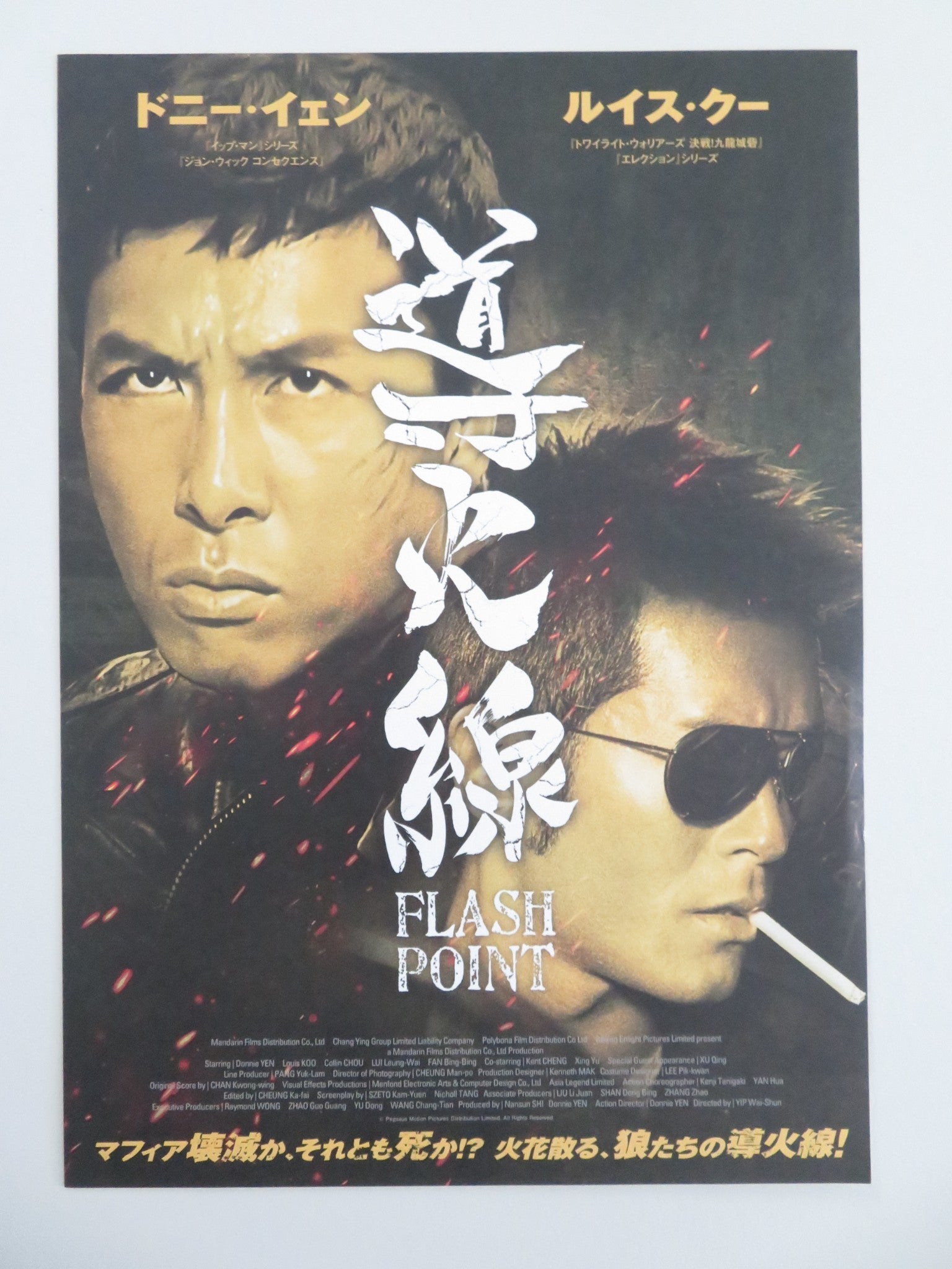 Flash Point Japanese Chirashi (B5) Poster Donnie Yen Louis Koo 2007 Movie posters