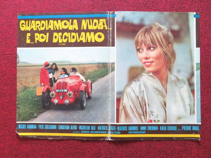 FLAT OUT - A ITALIAN FOTOBUSTA POSTER MICHEL NORMAN YVES COLLIGNON 1976 Rendezvous Cinema Movie posters