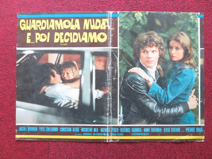 FLAT OUT - B ITALIAN FOTOBUSTA POSTER MICHEL NORMAN YVES COLLIGNON 1976 Rendezvous Cinema Movie posters