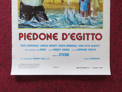 FLATFOOT IN EGYPT ITALIAN LOCANDINA POSTER BUD SPENCER ENZO CANNAVALE 1980 Rendezvous Cinema Movie posters