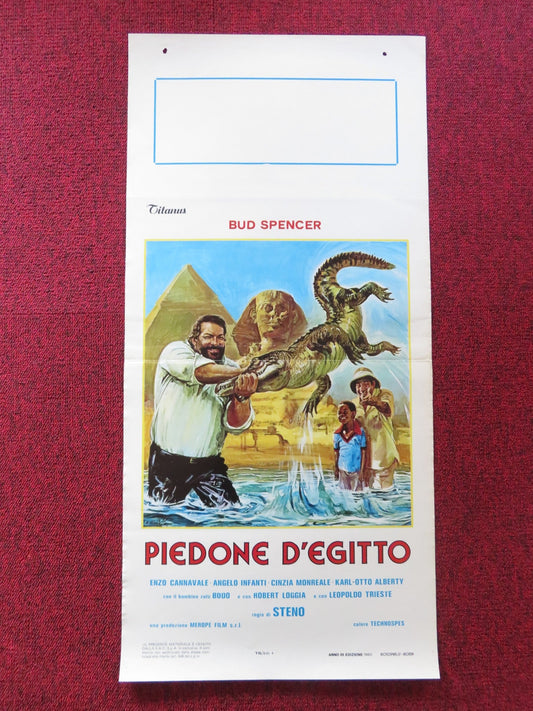 FLATFOOT IN EGYPT ITALIAN LOCANDINA POSTER BUD SPENCER ENZO CANNAVALE 1980 Rendezvous Cinema Movie posters