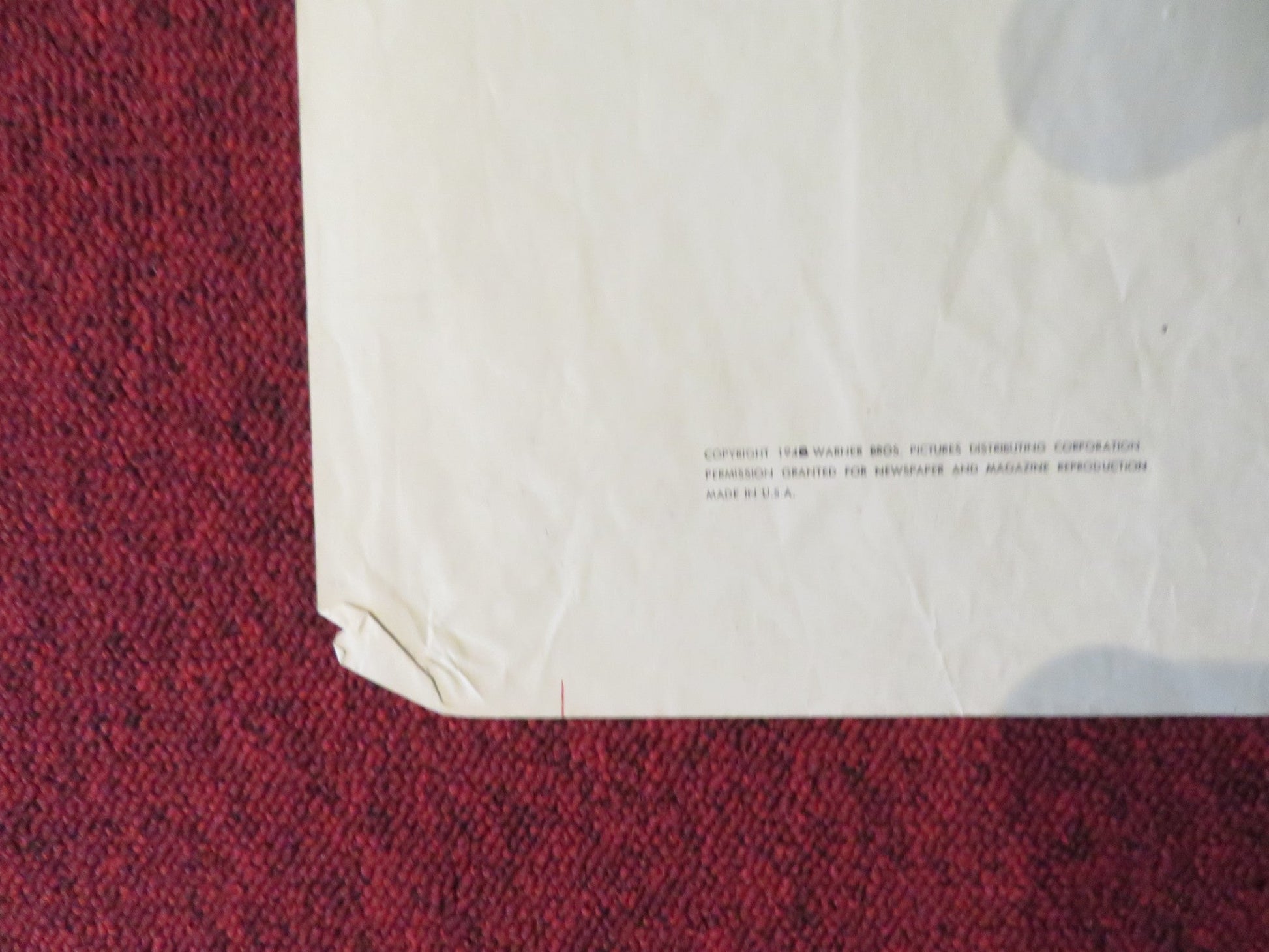 FLAXY MARTIN FOLDED US ONE SHEET POSTER VIRGINIA MAYO ZACHARY SCOTT 1949 Rendezvous Cinema Movie posters