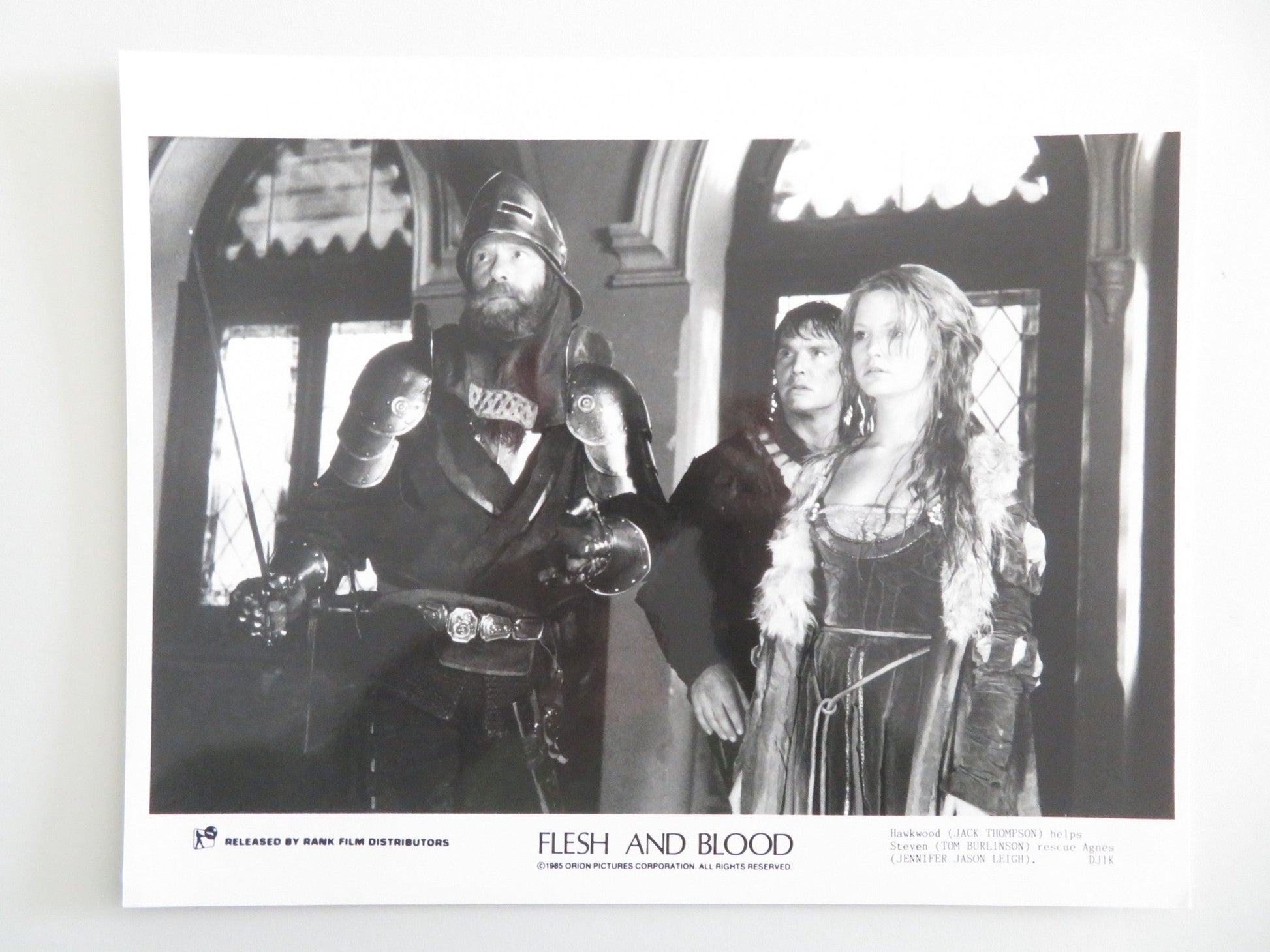 FLESH + BLOOD MOVIE STILL PHOTO LOT OF 8 RUTGER HAUER JENNIFER JASON LEIGH 1985 Movie posters