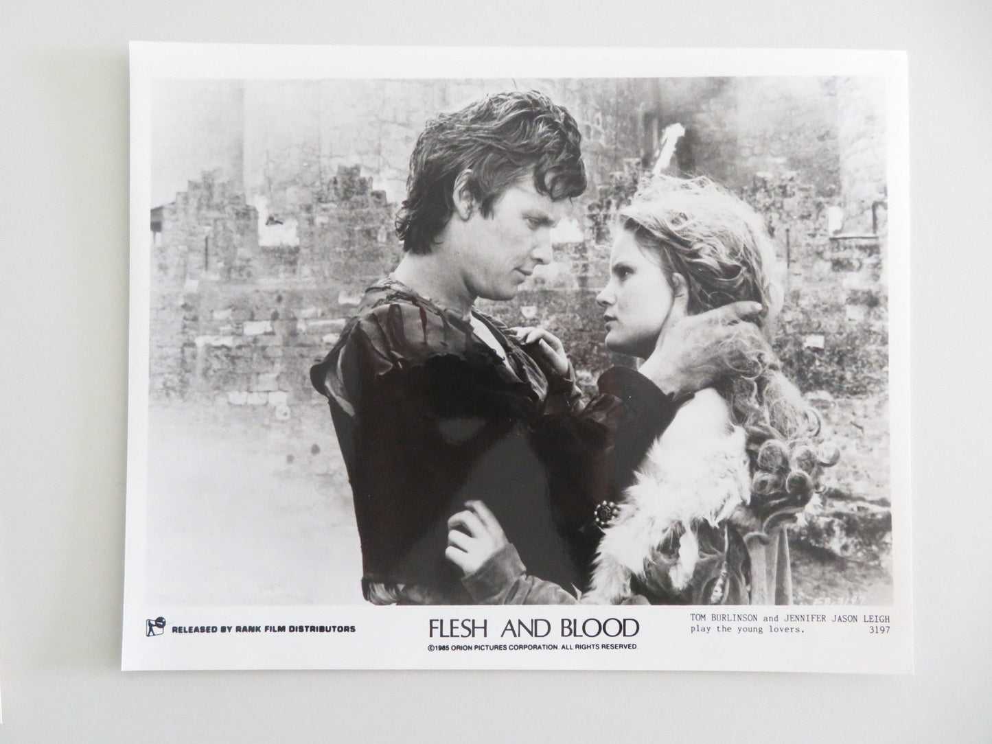FLESH + BLOOD MOVIE STILL PHOTO LOT OF 8 RUTGER HAUER JENNIFER JASON LEIGH 1985 Movie posters