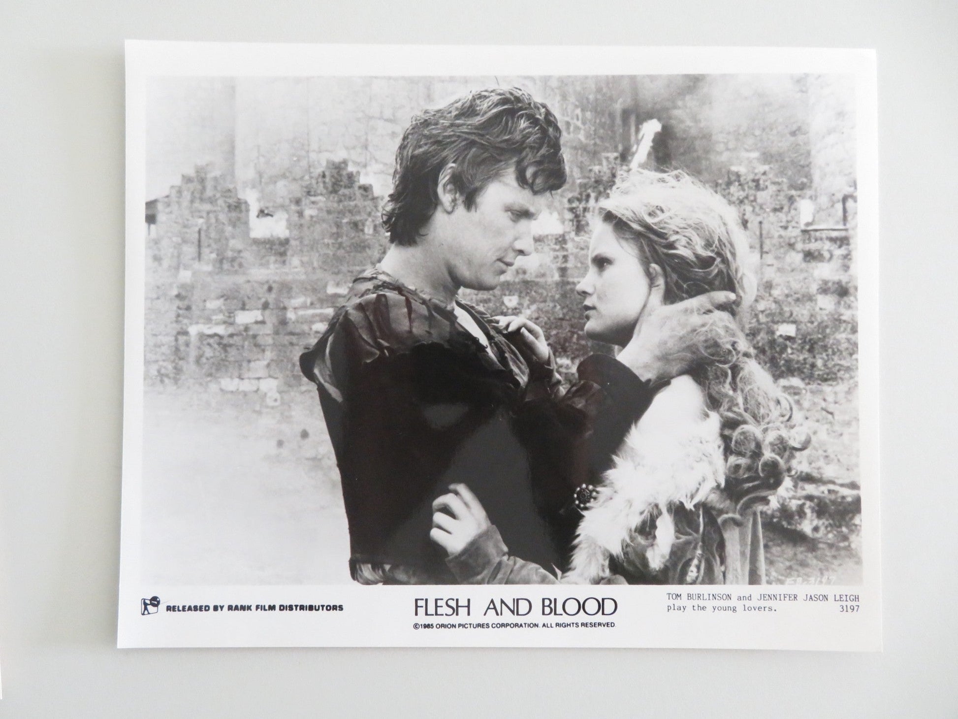 FLESH + BLOOD MOVIE STILL PHOTO LOT OF 8 RUTGER HAUER JENNIFER JASON LEIGH 1985 Movie posters
