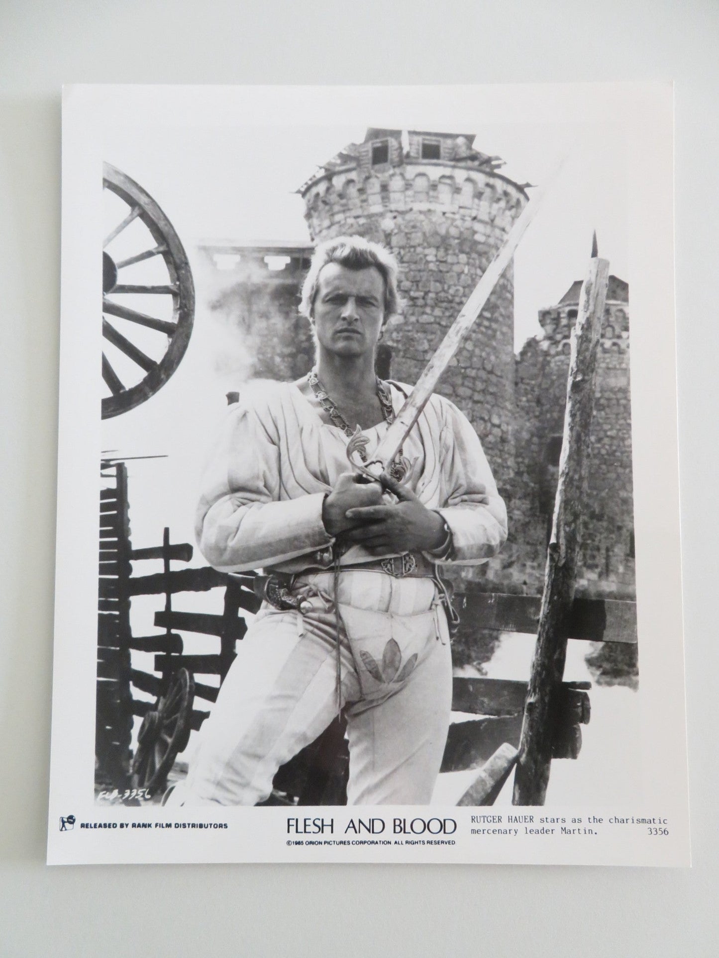 FLESH + BLOOD MOVIE STILL PHOTO LOT OF 8 RUTGER HAUER JENNIFER JASON LEIGH 1985 Movie posters