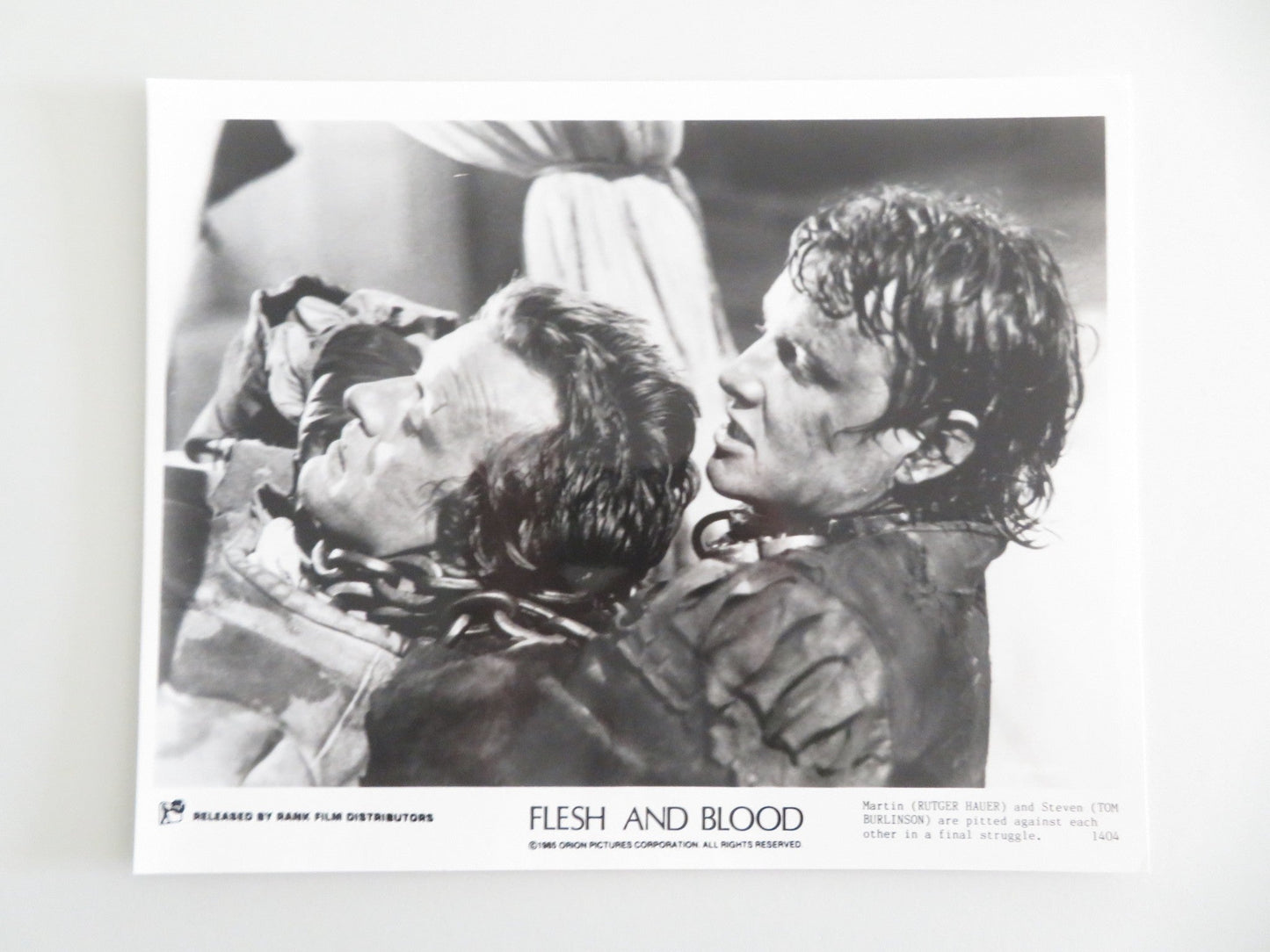 FLESH + BLOOD MOVIE STILL PHOTO LOT OF 8 RUTGER HAUER JENNIFER JASON LEIGH 1985 Movie posters