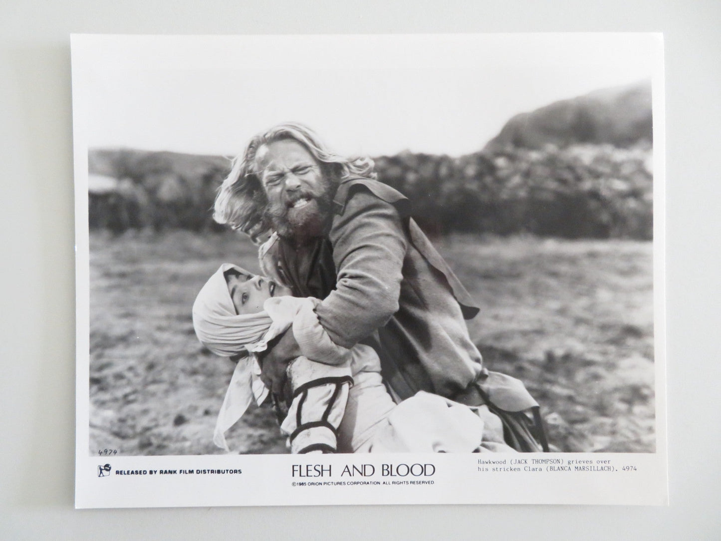 FLESH + BLOOD MOVIE STILL PHOTO LOT OF 8 RUTGER HAUER JENNIFER JASON LEIGH 1985 Movie posters