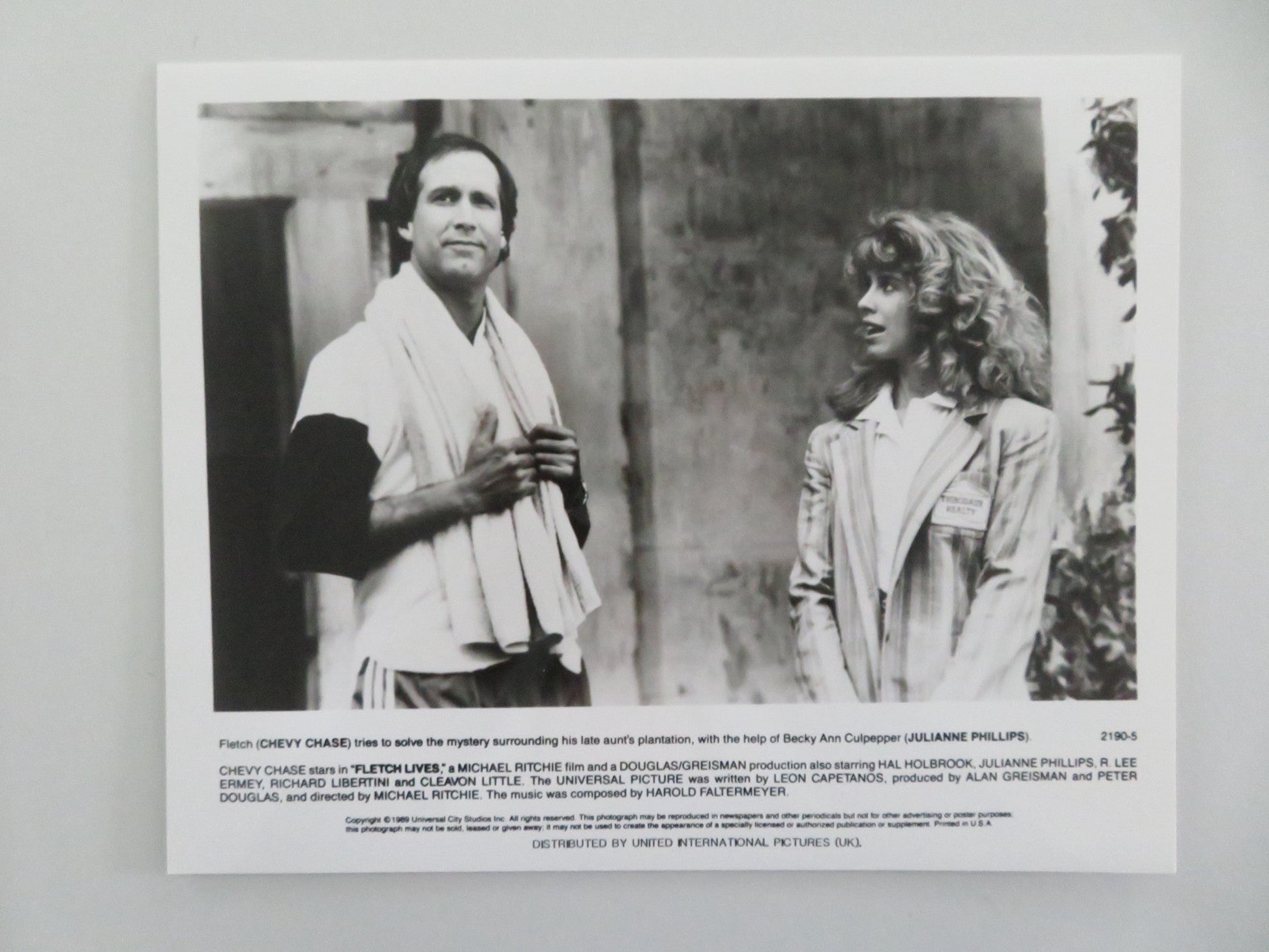 FLETCH LIVES MOVIE STILL PHOTO LOT OF 6 CHEVY CHASE JULIANNE PHILLIPS 1989 Movie posters