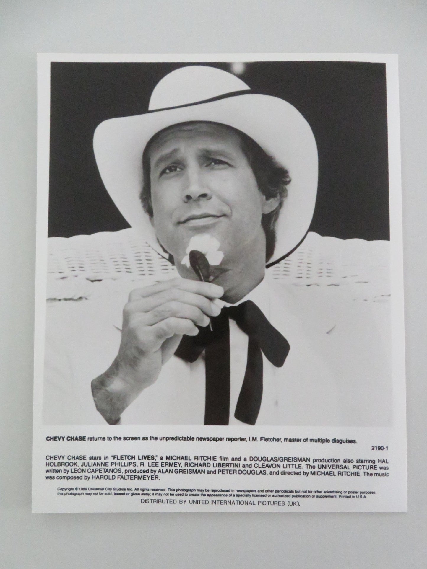 FLETCH LIVES MOVIE STILL PHOTO LOT OF 6 CHEVY CHASE JULIANNE PHILLIPS 1989 Movie posters