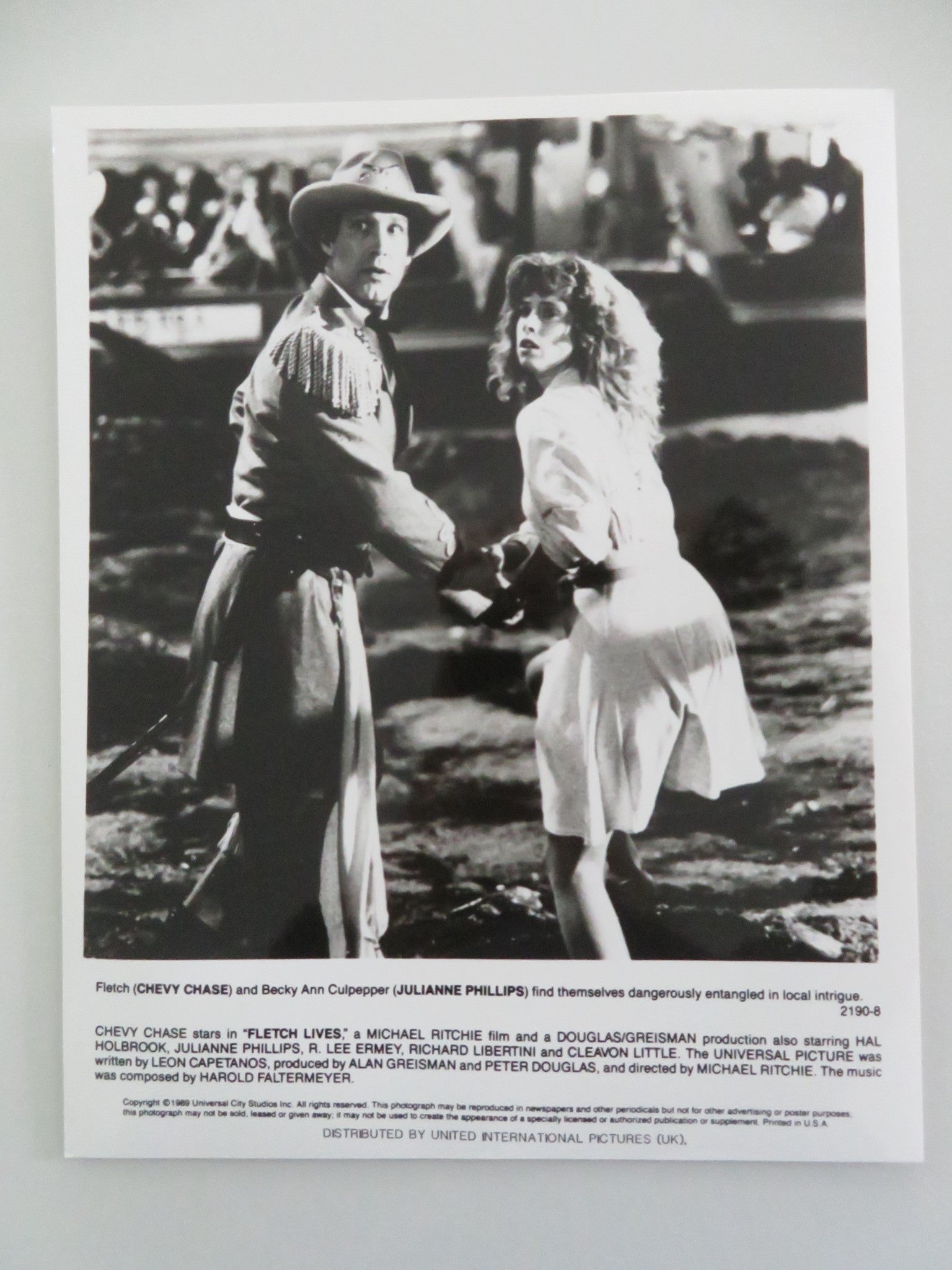 FLETCH LIVES MOVIE STILL PHOTO LOT OF 6 CHEVY CHASE JULIANNE PHILLIPS 1989 Movie posters