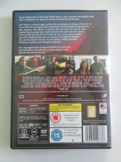 Flight of Fury (DVD) Steven Seagal Steve Toussaint 2007 Region 2 Movie posters