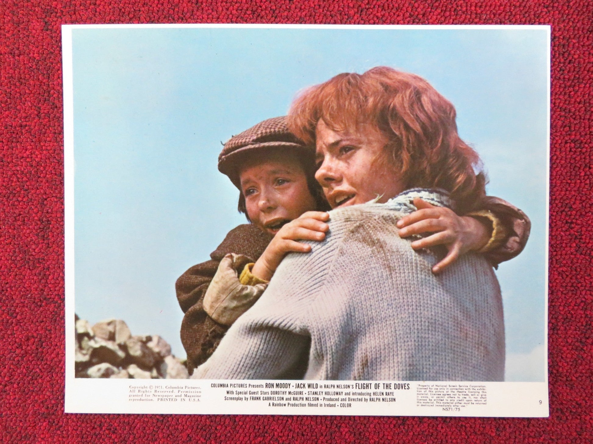 FLIGHT OF THE DOVES - 9 LOBBY CARD RON MOODY JACK WILD 1971 Rendezvous Cinema Movie posters