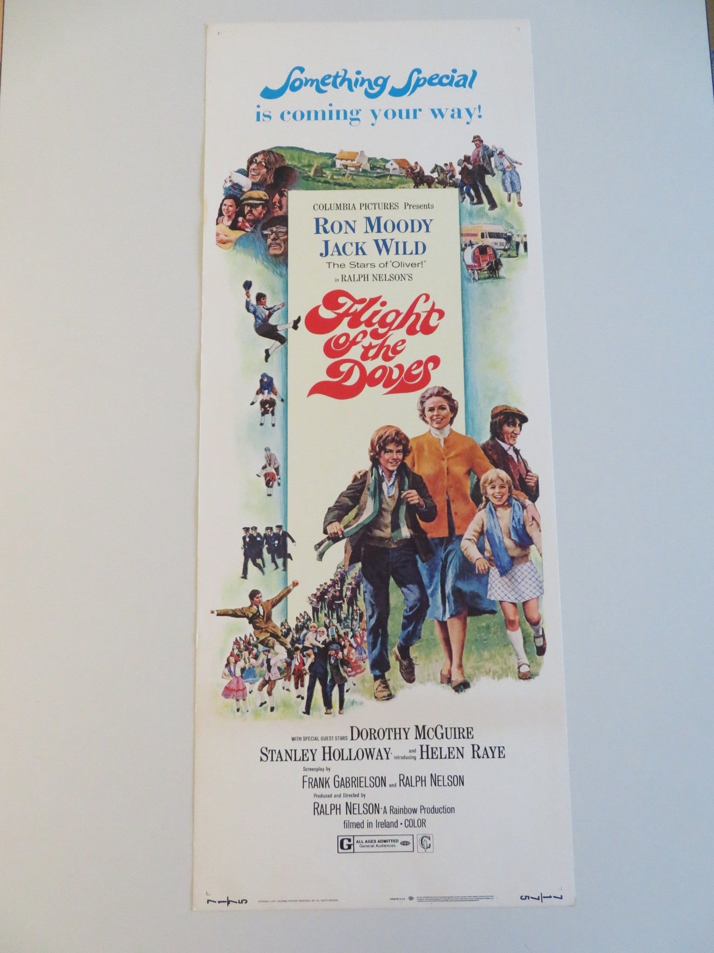 FLIGHT OF THE DOVES US INSERT POSTER RON MOODY JACK WILD 1971 Rendezvous Cinema Movie posters
