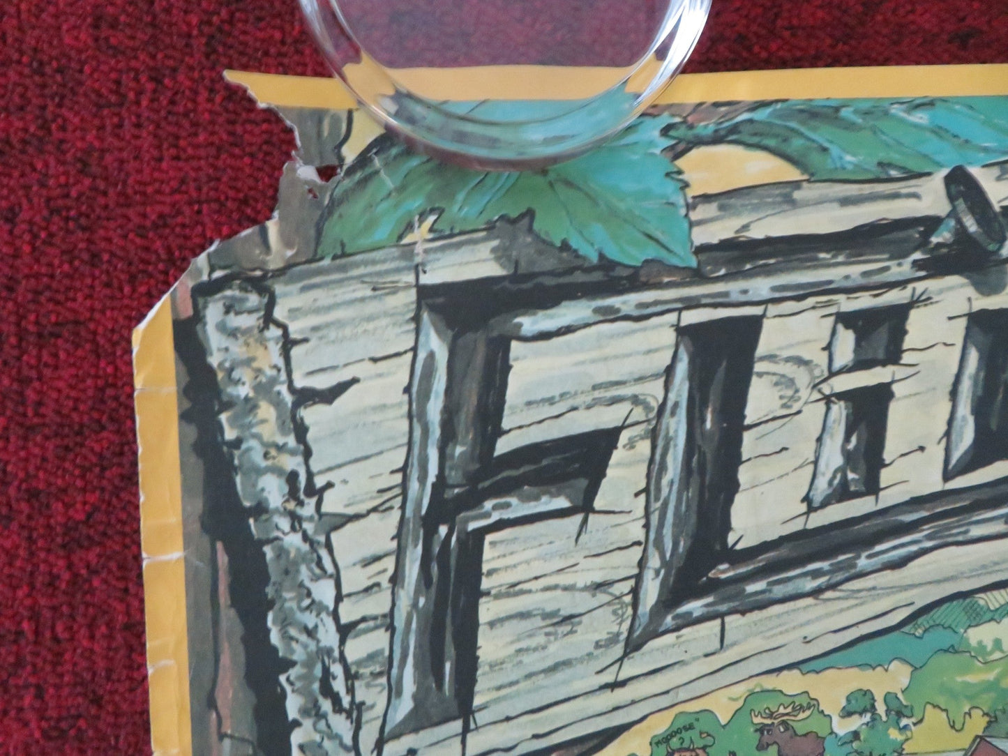 FLINT MICHIGAN MAP POSTER ROLLED 1973 Movie posters