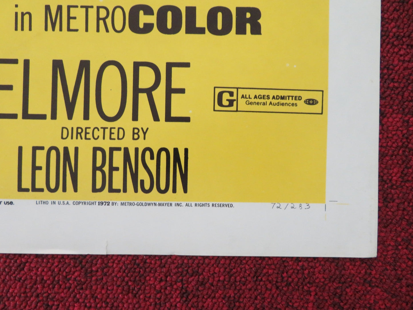 FLIPPER'S NEW ADVENTURE FOLDED US ONE SHEET POSTER LUKE HALPIN P. FRANKLIN R1972 Movie posters