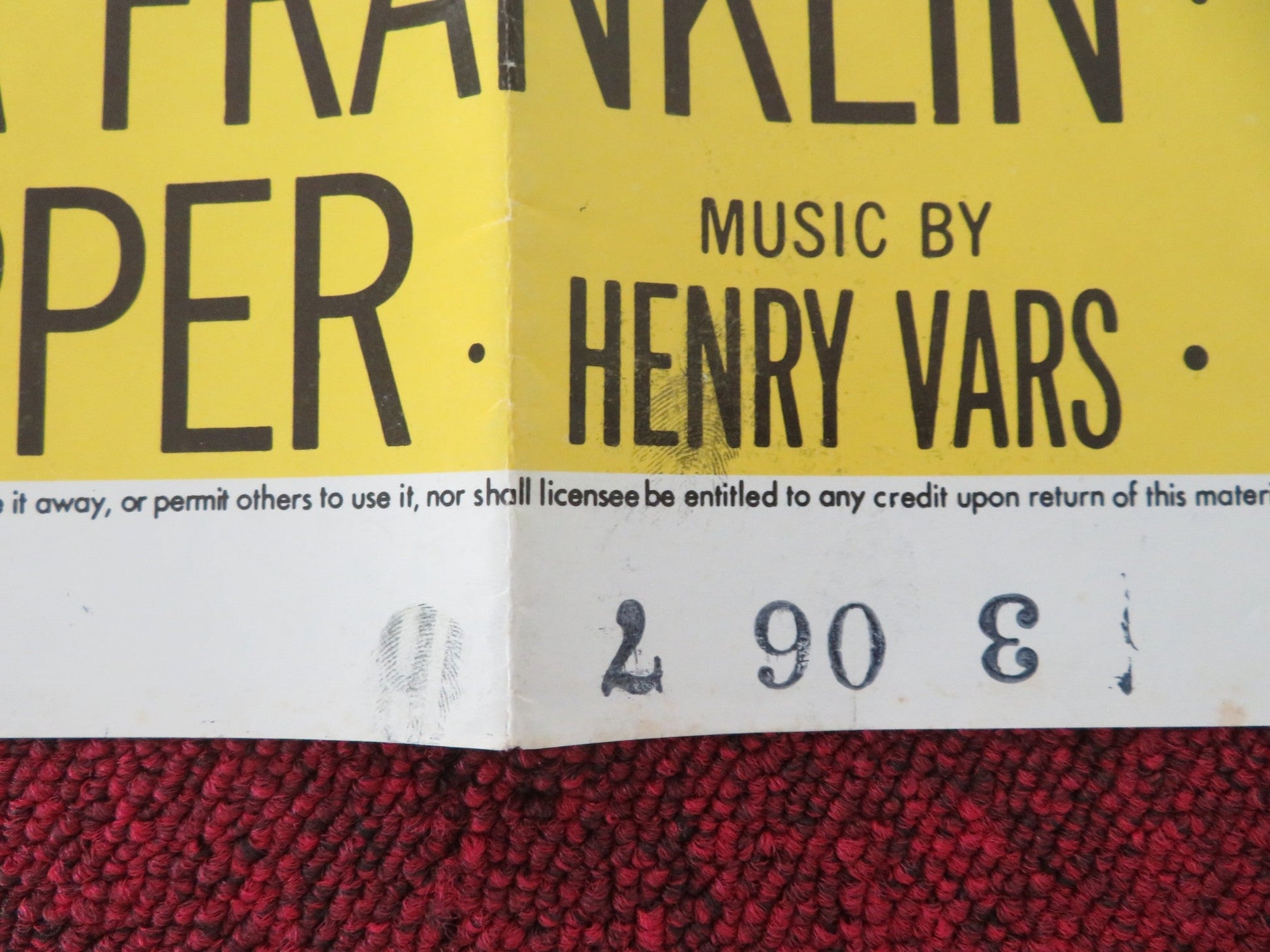 FLIPPER'S NEW ADVENTURE FOLDED US ONE SHEET POSTER LUKE HALPIN P. FRANKLIN R1972 Movie posters