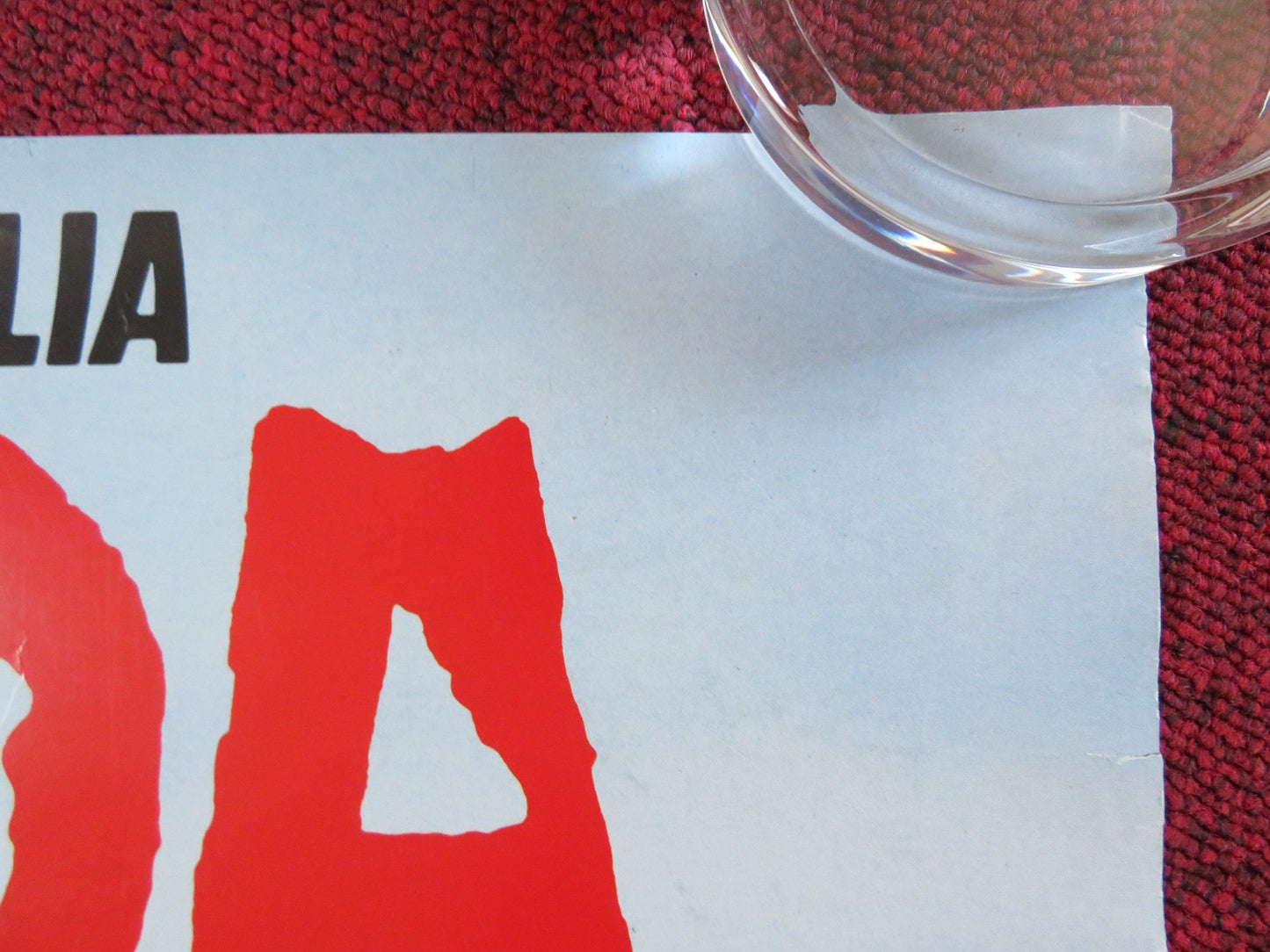 FLORIDA STRAITS VHS VIDEO POSTER ROLLED RAUL JULIA FRED WARD 1986 Rendezvous Cinema Movie posters