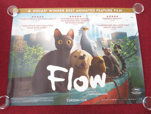 Flow - B UK Quad Rolled Poster Gints Zilbalodis Thomas Oldman 2024 Movie posters