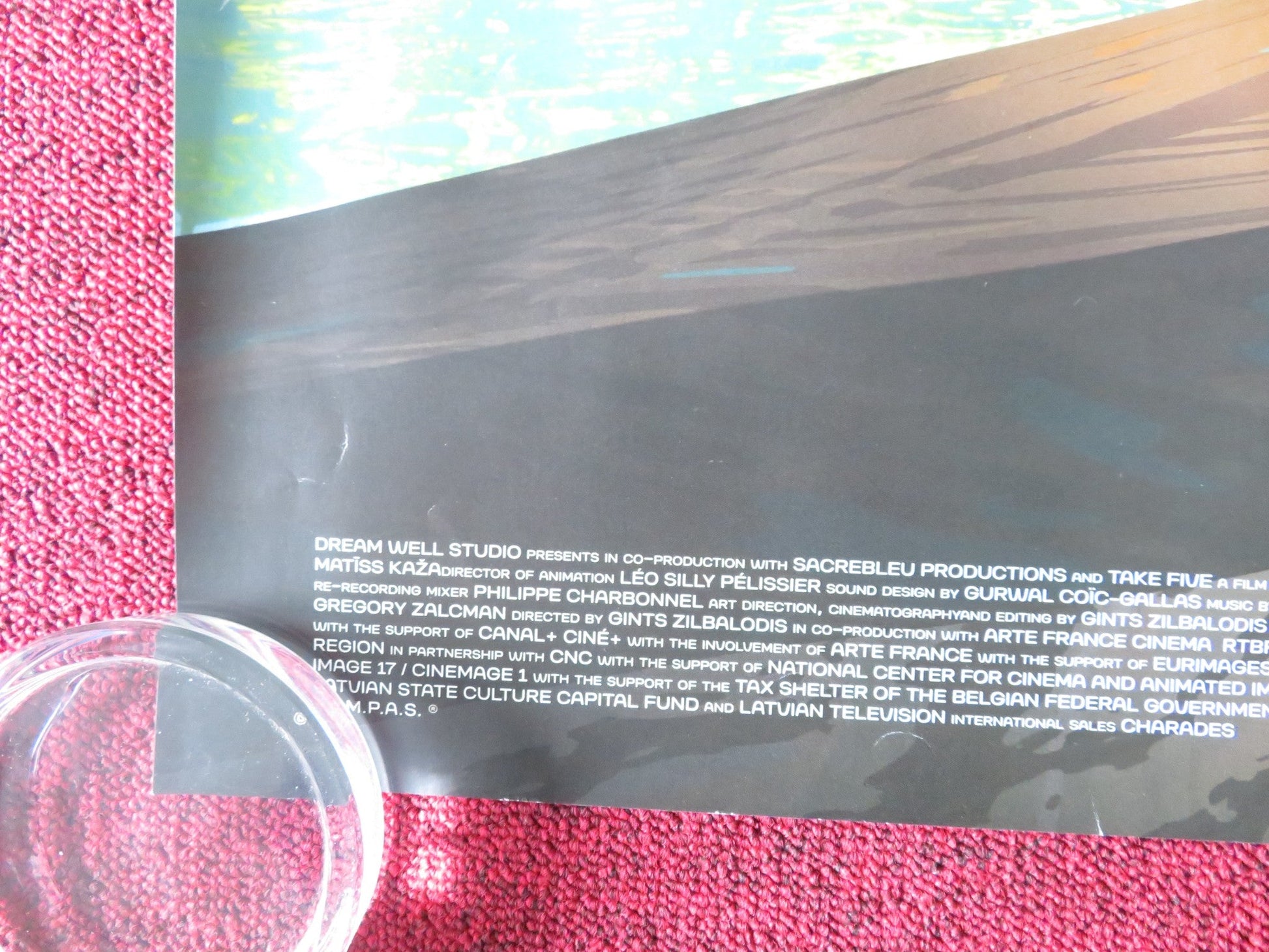 FLOW UK QUAD ROLLED POSTER GINTS ZILBALODIS THOMAS OLDMAN 2024 Movie posters