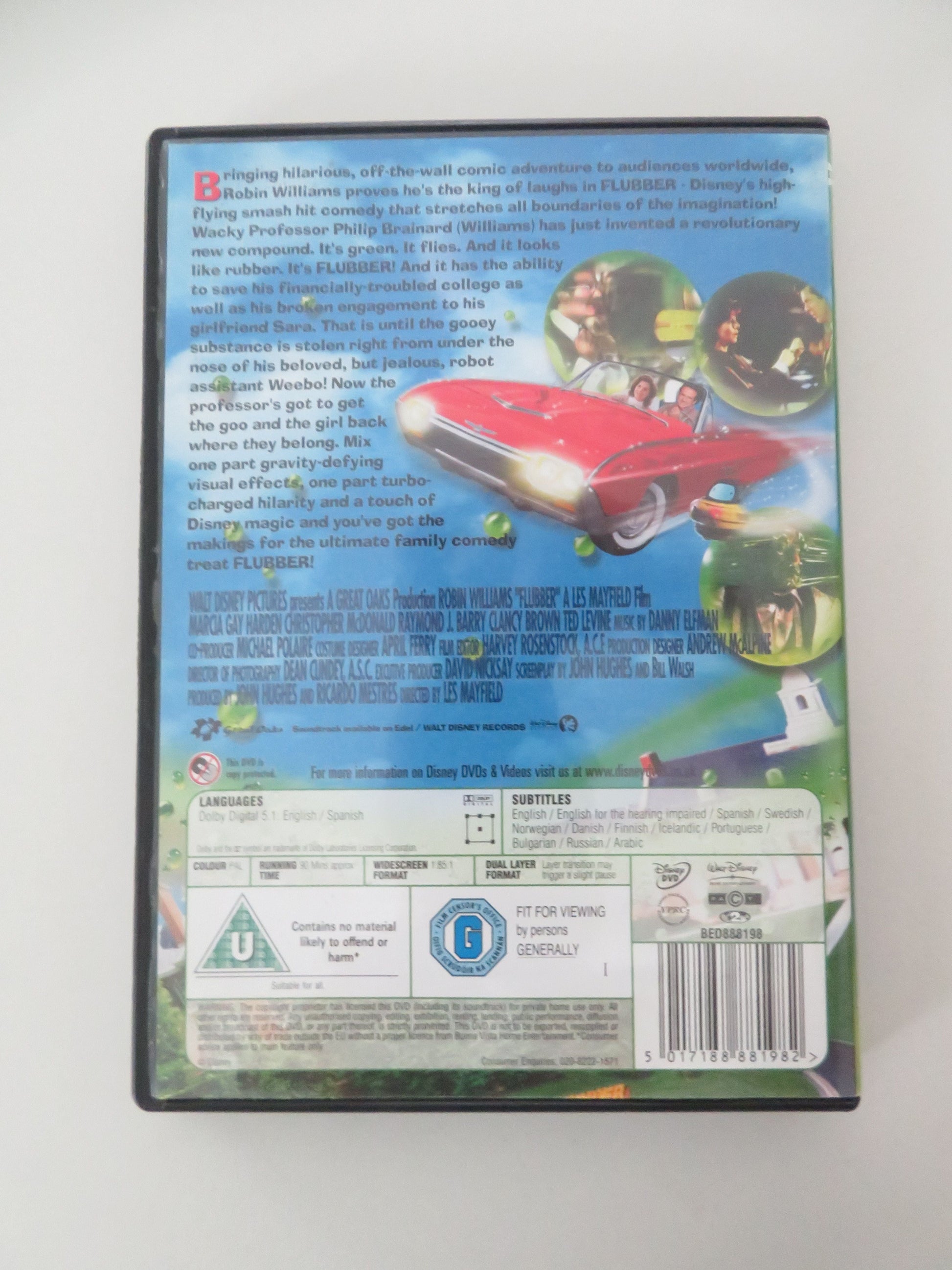 Flubber (DVD) Disney Robin Williams Marcia Gay Harden 1997 Region 2 Movie posters