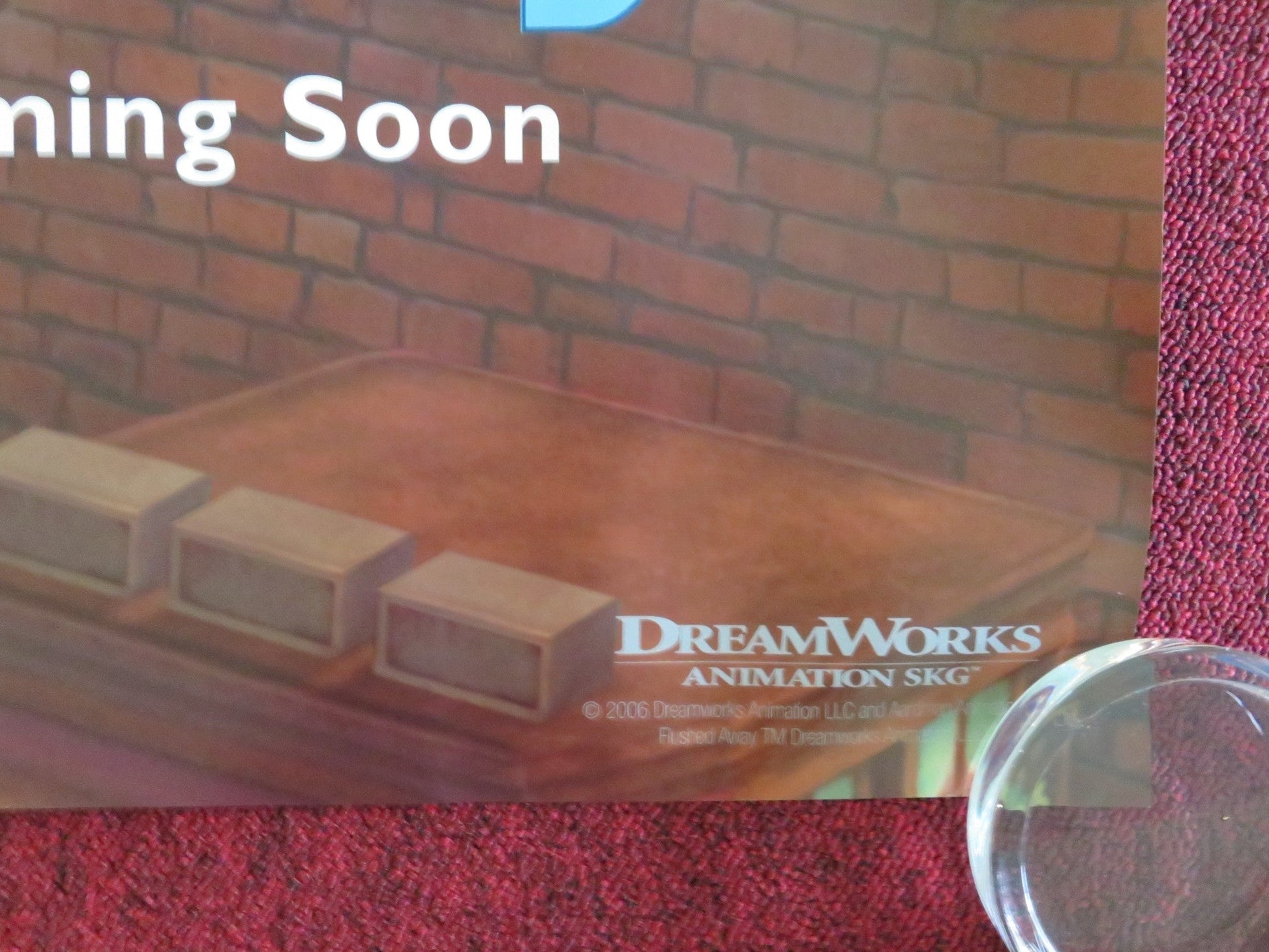 FLUSHED AWAY - B UK QUAD ROLLED POSTER HUGH JACKMAN KATE WINSLET 2006 Movie posters