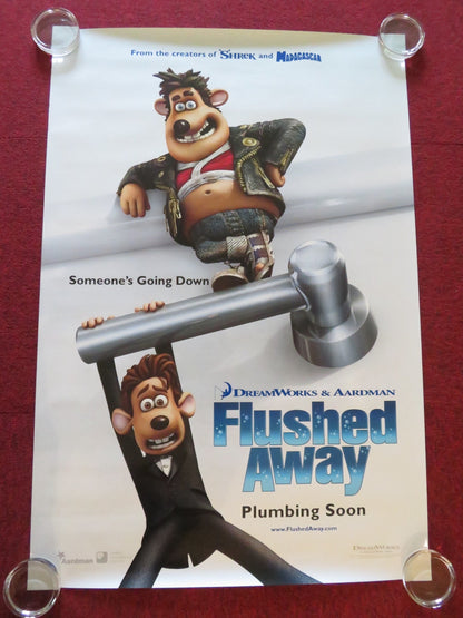 FLUSHED AWAY US ONE SHEET ROLLED POSTER HUGH JACKMAN KATE WINSLET 2006 Rendezvous Cinema Movie posters