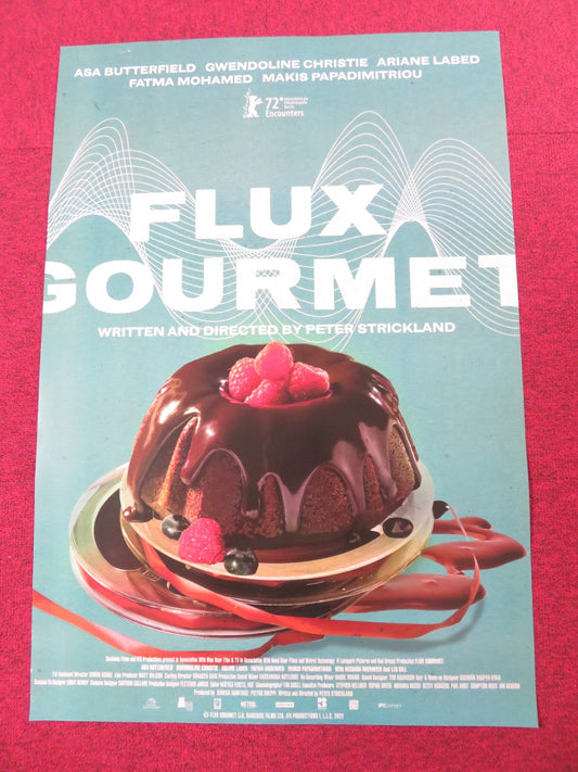 FLUX GOURMET US ONE SHEET ROLLED POSTER ASA BUTTERFIELD GWENDOLINE CHRISTIE 2022 Rendezvous Cinema Movie posters