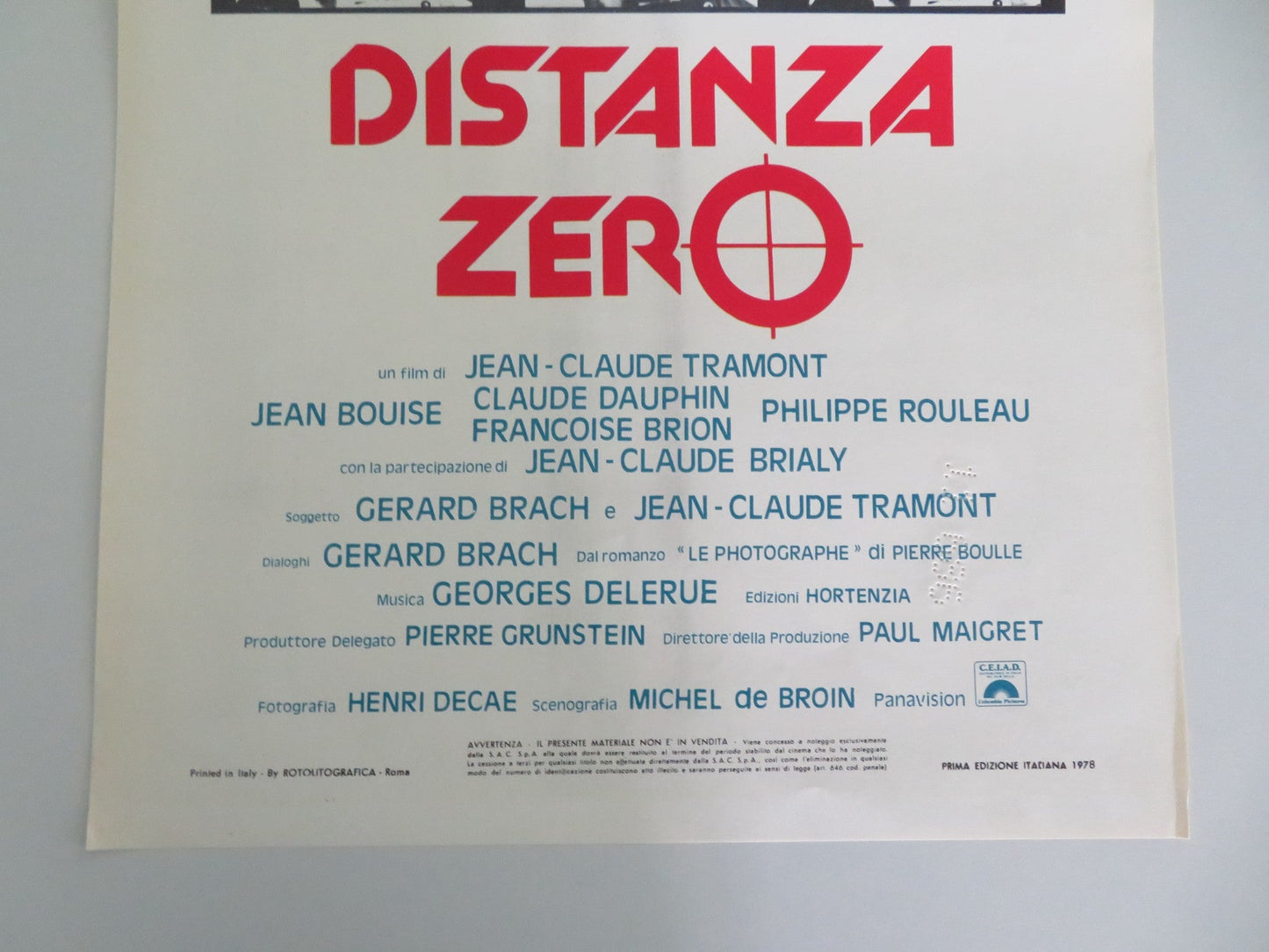 FOCAL POINT ITALIAN LOCANDINA POSTER ANNIE GIRARDOT JACQUES DUTRONC 1977 Movie posters