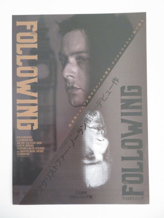 Following Japanese Chirashi (B5) Poster Jeremy Theobald Alex Haw R2010 Movie posters