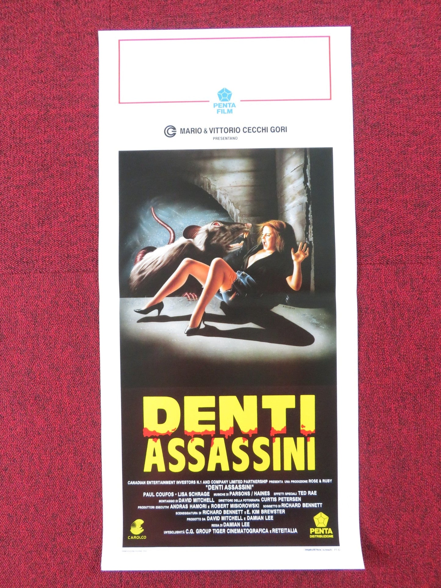 FOOD OF THE GODS II ITALIAN LOCANDINA POSTER PAUL COUFOS LISA SCHRAGE 1990 Rendezvous Cinema Movie posters