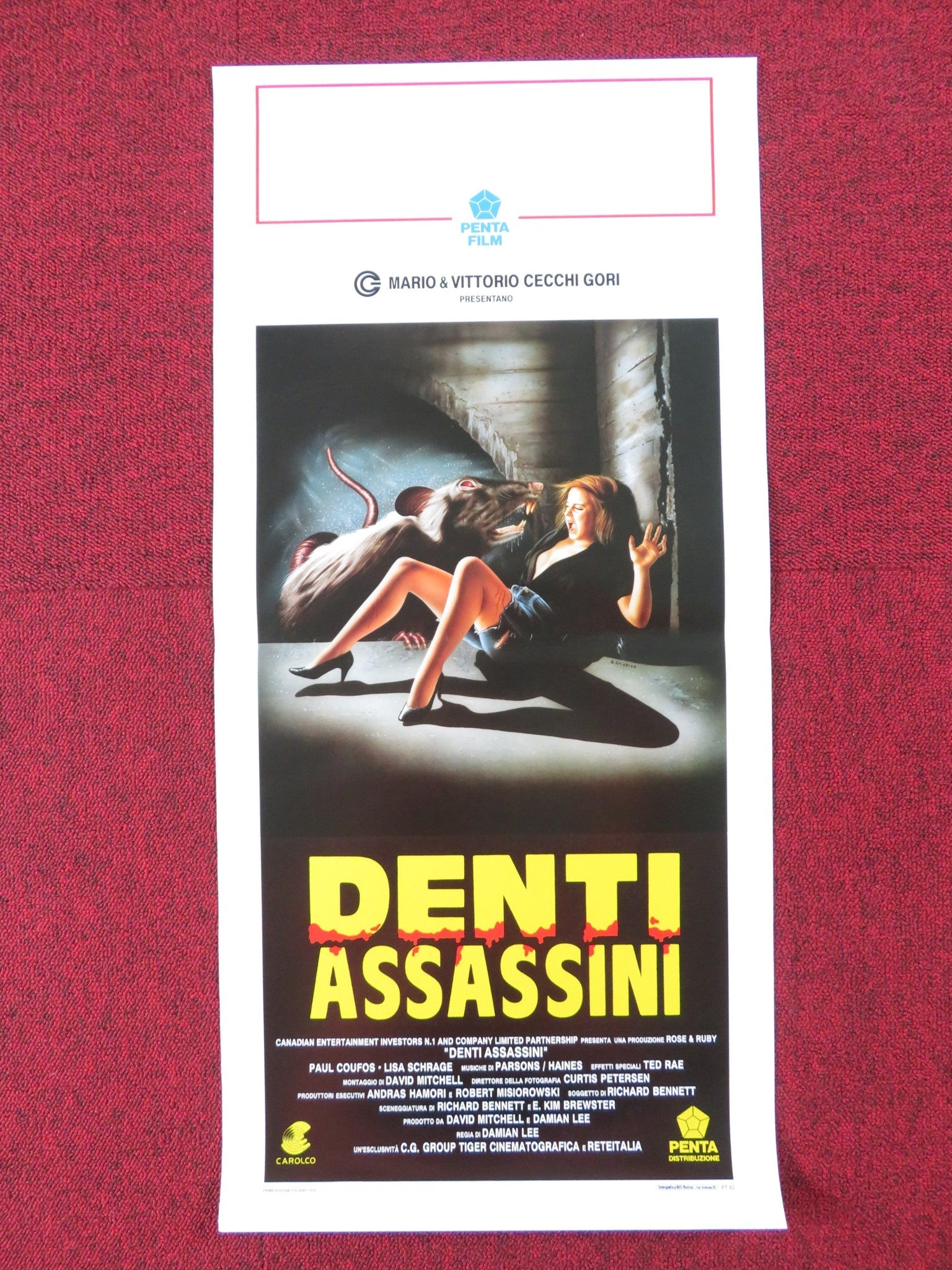 FOOD OF THE GODS II ITALIAN LOCANDINA POSTER PAUL COUFOS LISA SCHRAGE 1990 Rendezvous Cinema Movie posters