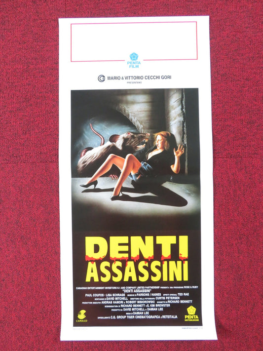 FOOD OF THE GODS II ITALIAN LOCANDINA POSTER PAUL COUFOS LISA SCHRAGE 1990 Rendezvous Cinema Movie posters