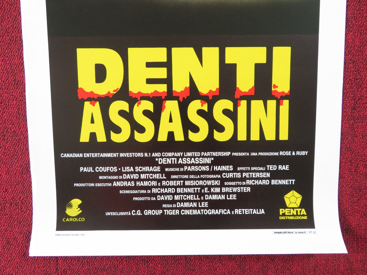 FOOD OF THE GODS II ITALIAN LOCANDINA POSTER PAUL COUFOS LISA SCHRAGE 1990 Rendezvous Cinema Movie posters